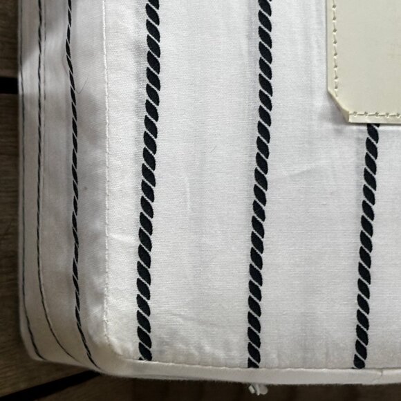 Tommy Hilfiger Navy Blue Rope Stripe QUEEN Size Sheet Set Crisp Cotton Percale - Picture 2 of 6